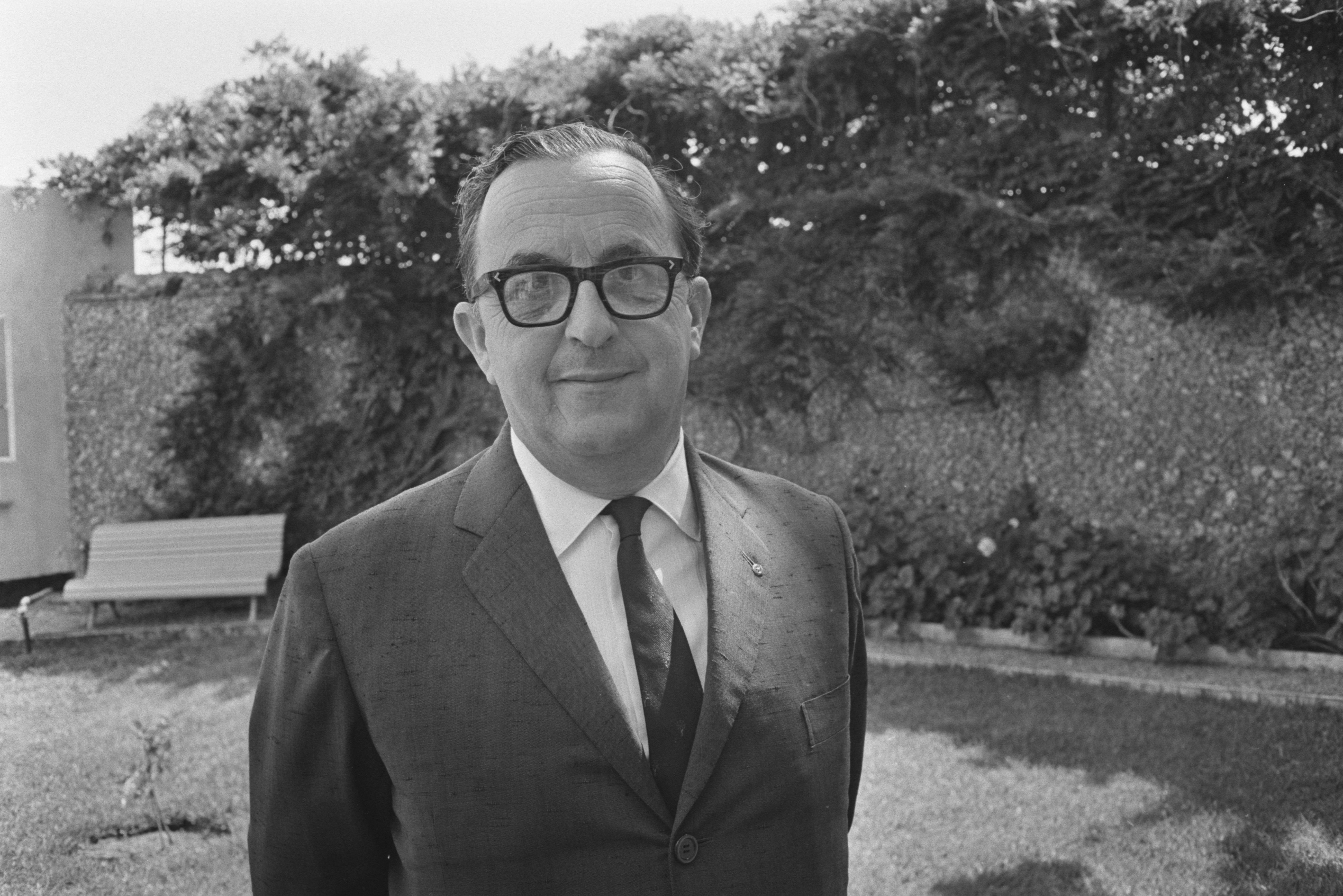 Then-chief minister and mayor of Gibraltar, Sir Joshua Hassan, pictured in 1966.