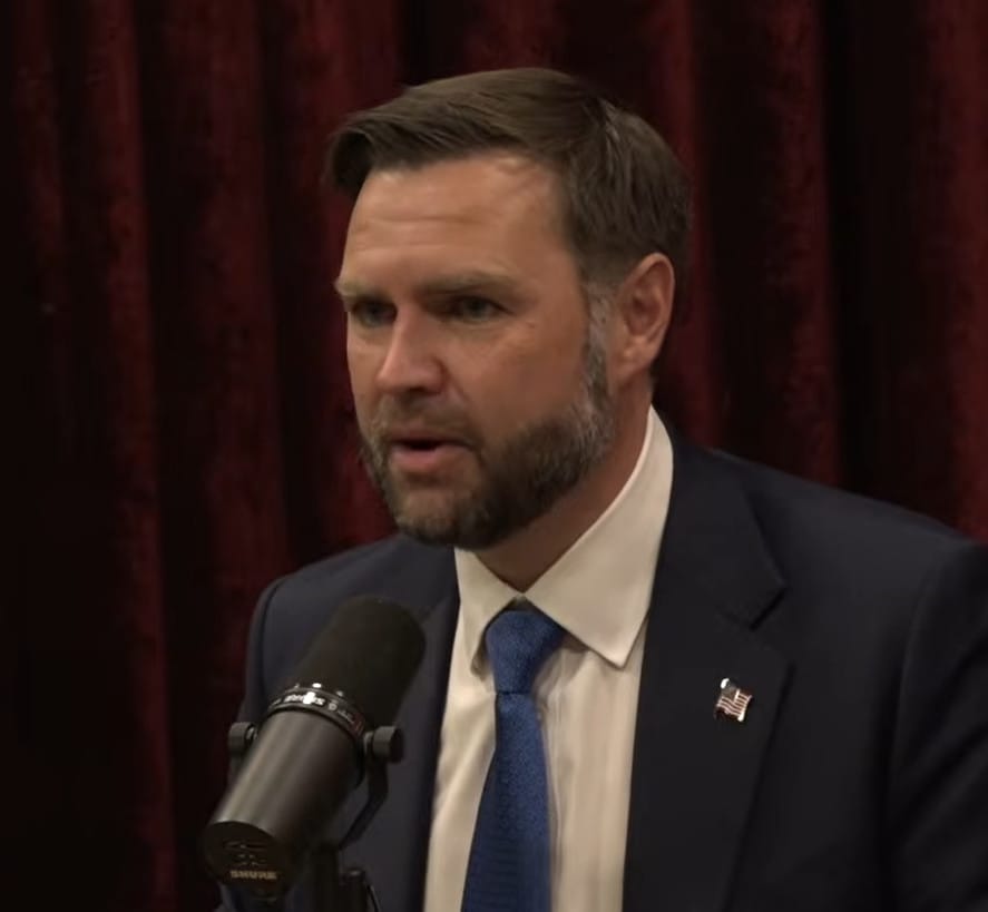 US Vice President JD Vance speaks on Joe Rogan's podcast, published July 15, 2026.
