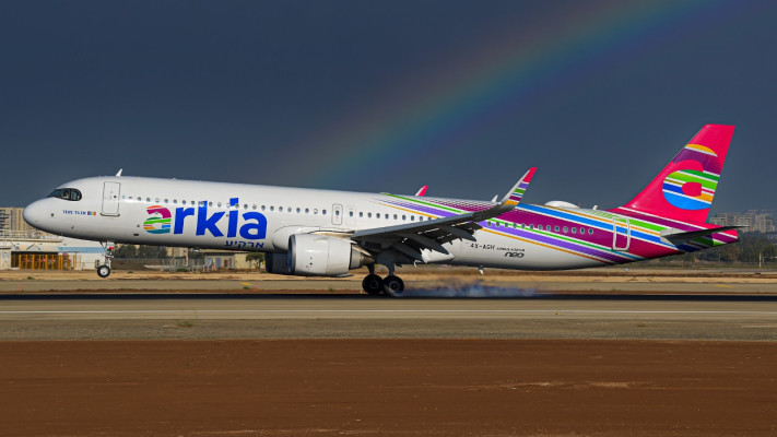 Airbus A321 aircraft, Arkia.