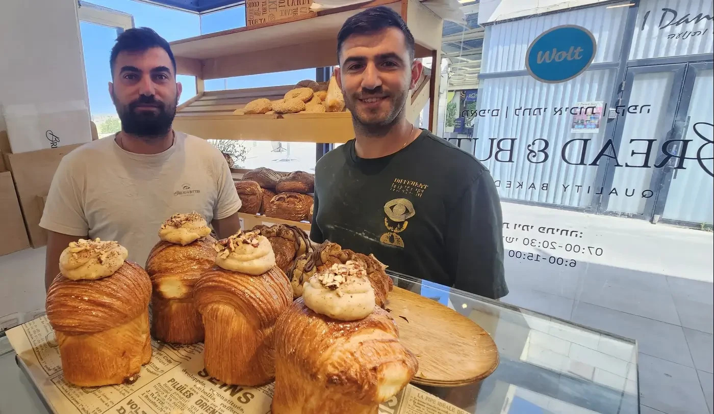 They turned the Malibu Center and the public garden into places packed with people. Moshe and Nadir at the Bread and Butter bakery.