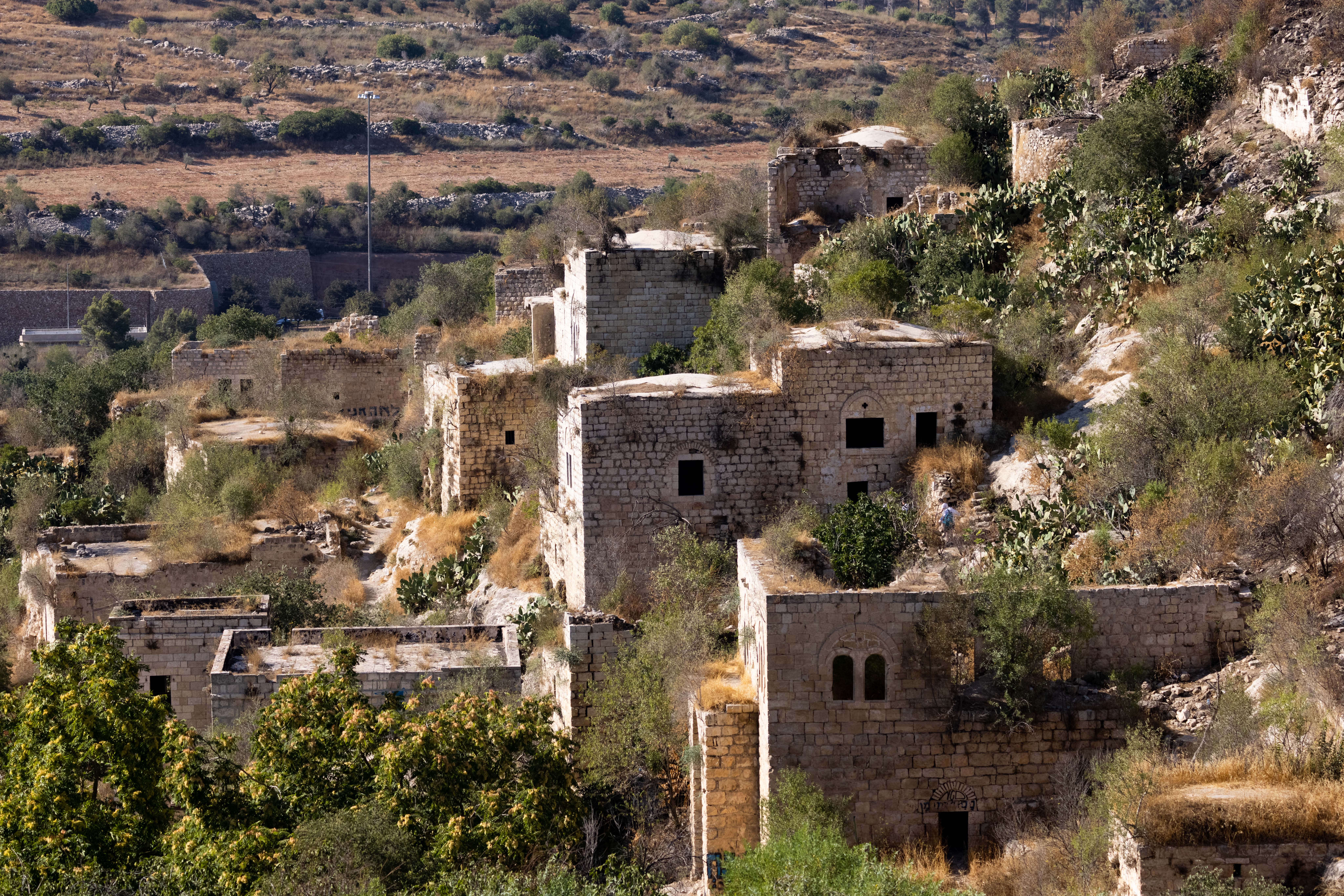 View of Lifta, a Palestinian village west of Jerusalem abandoned during the 1948 Independence War, July 28, 2021; illustrative.