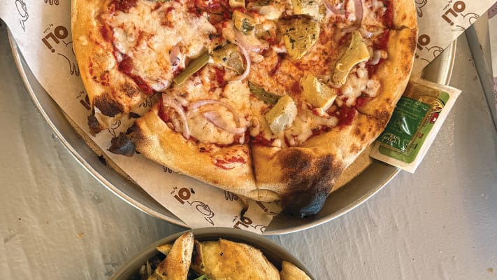 Tosha’s food truck pizza.