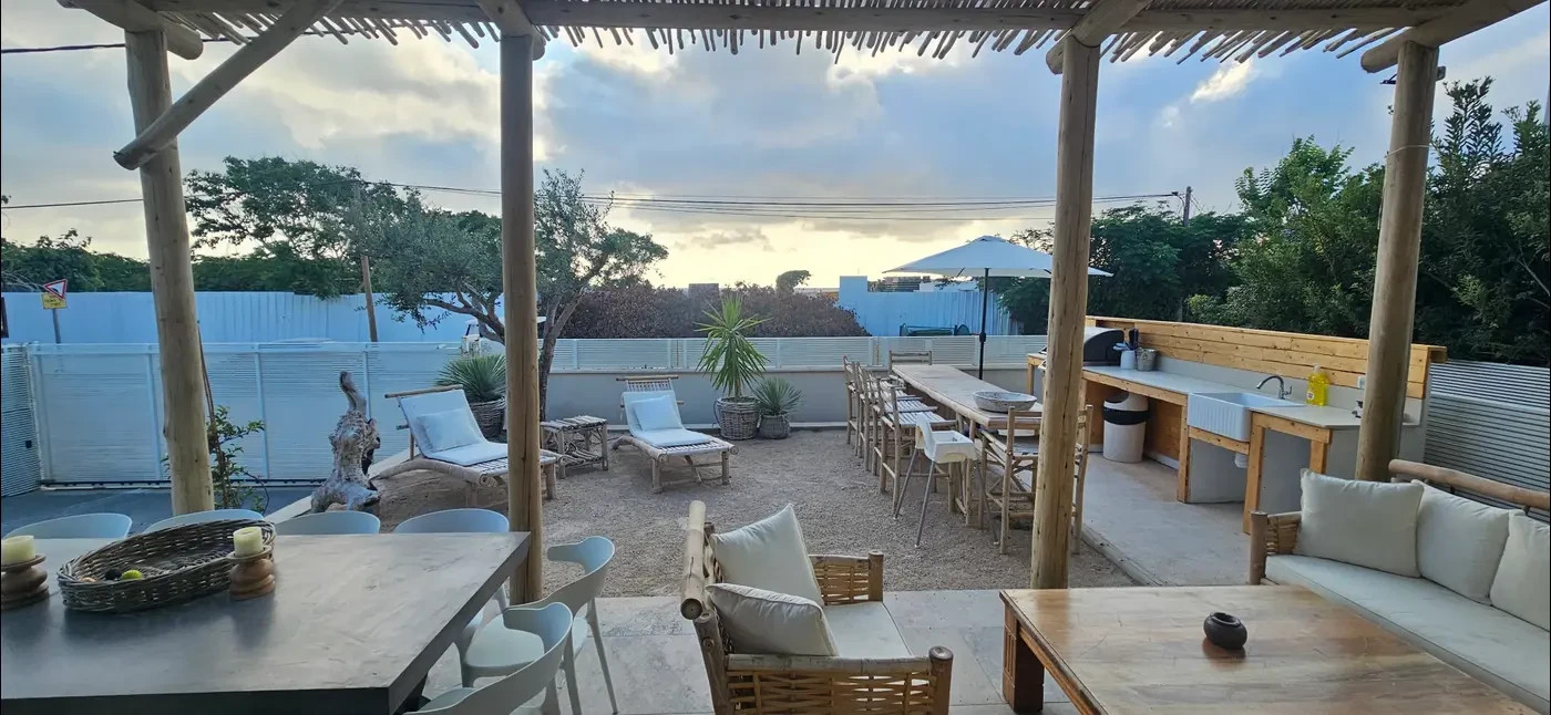Suitable for up to 10 people: The villa at Dolphin Village.
