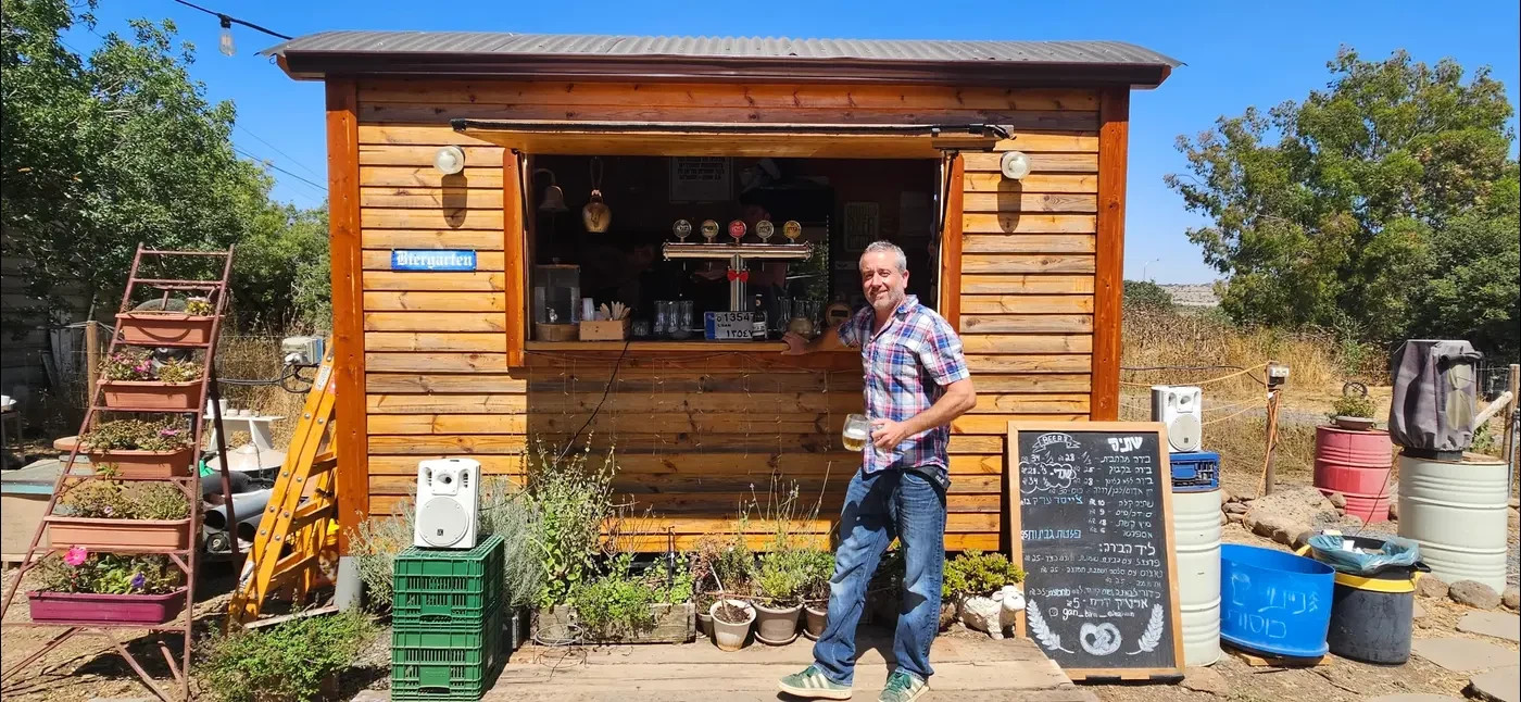 ''The food here is intended to accompany the beer, not replace a restaurant.'' Arik at the beer garden.