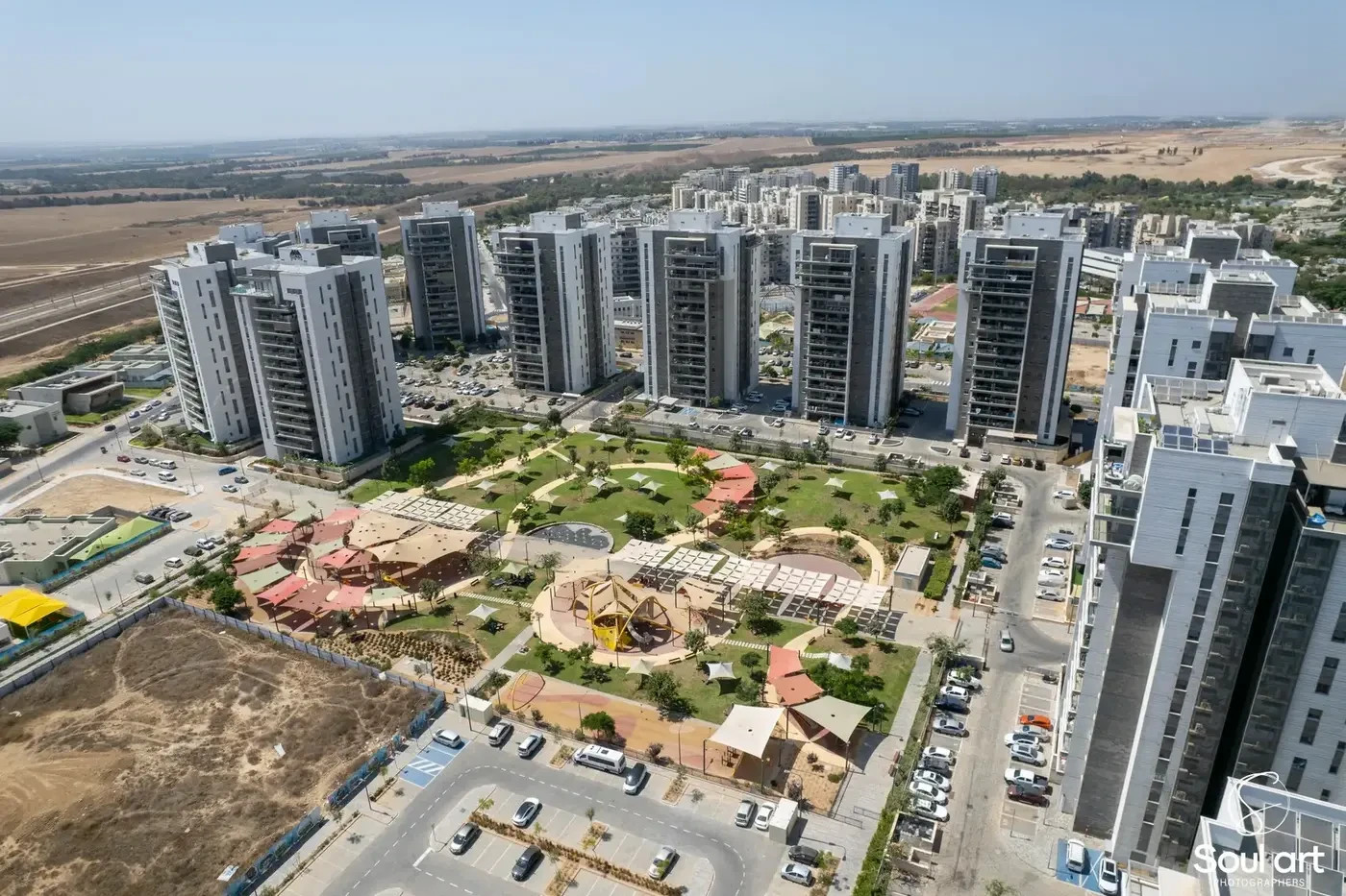 Construction in the periphery, a new neighborhood in Netivot
