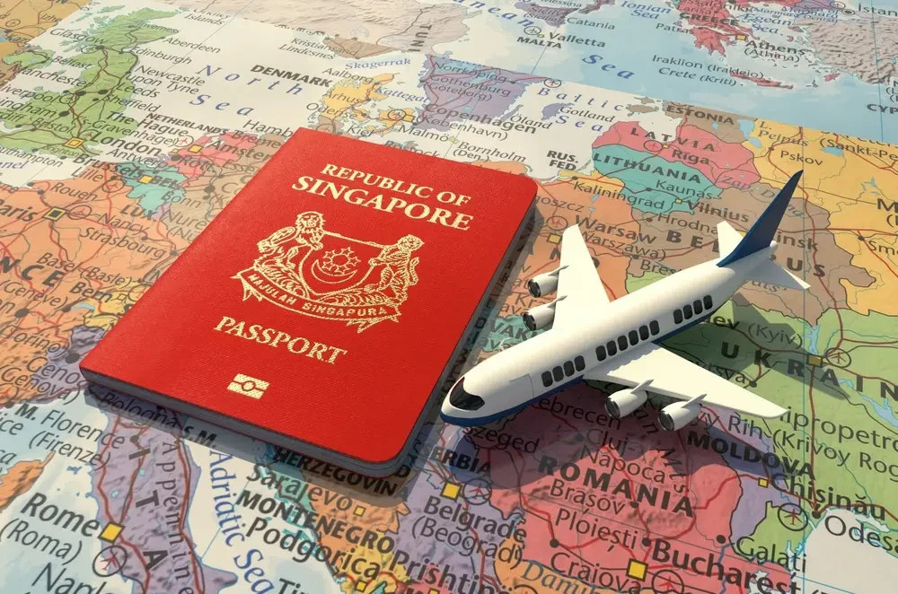 Retaining first place in the world. Singaporean passport