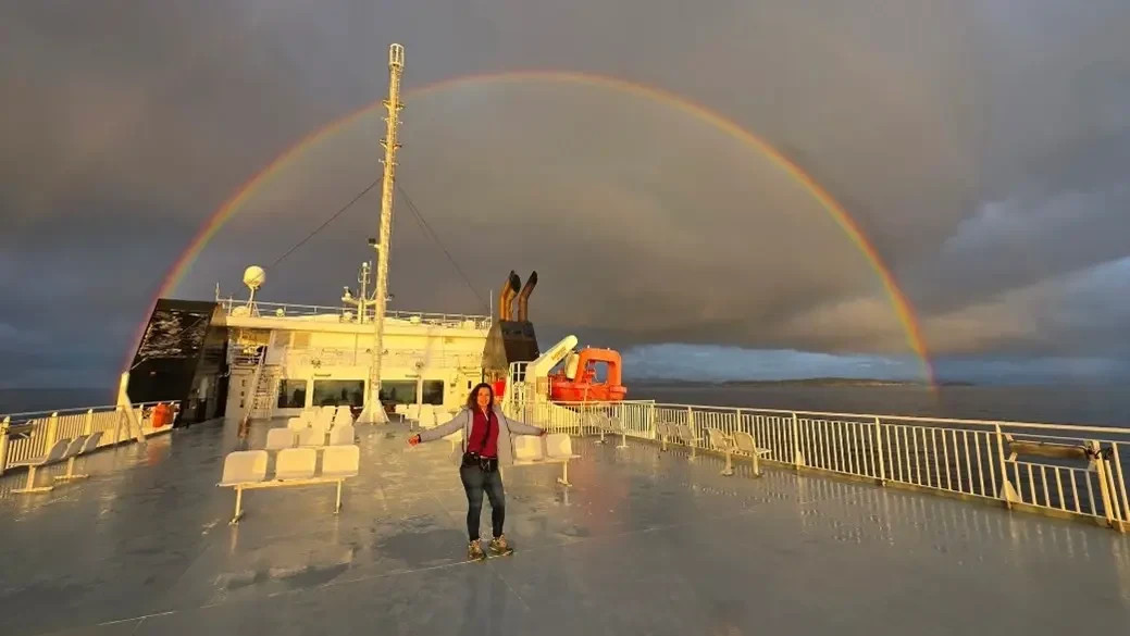 Double rainbow on the way to Bodø