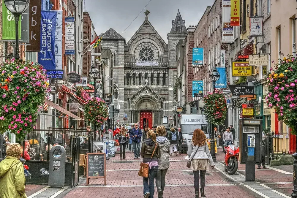 Ireland recorded a significant drop in tourism. Dublin