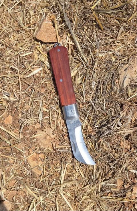 Knife seized by Israeli security forces following a skirmish between Israelis and Palestinians. Image released July 26, 2026.
