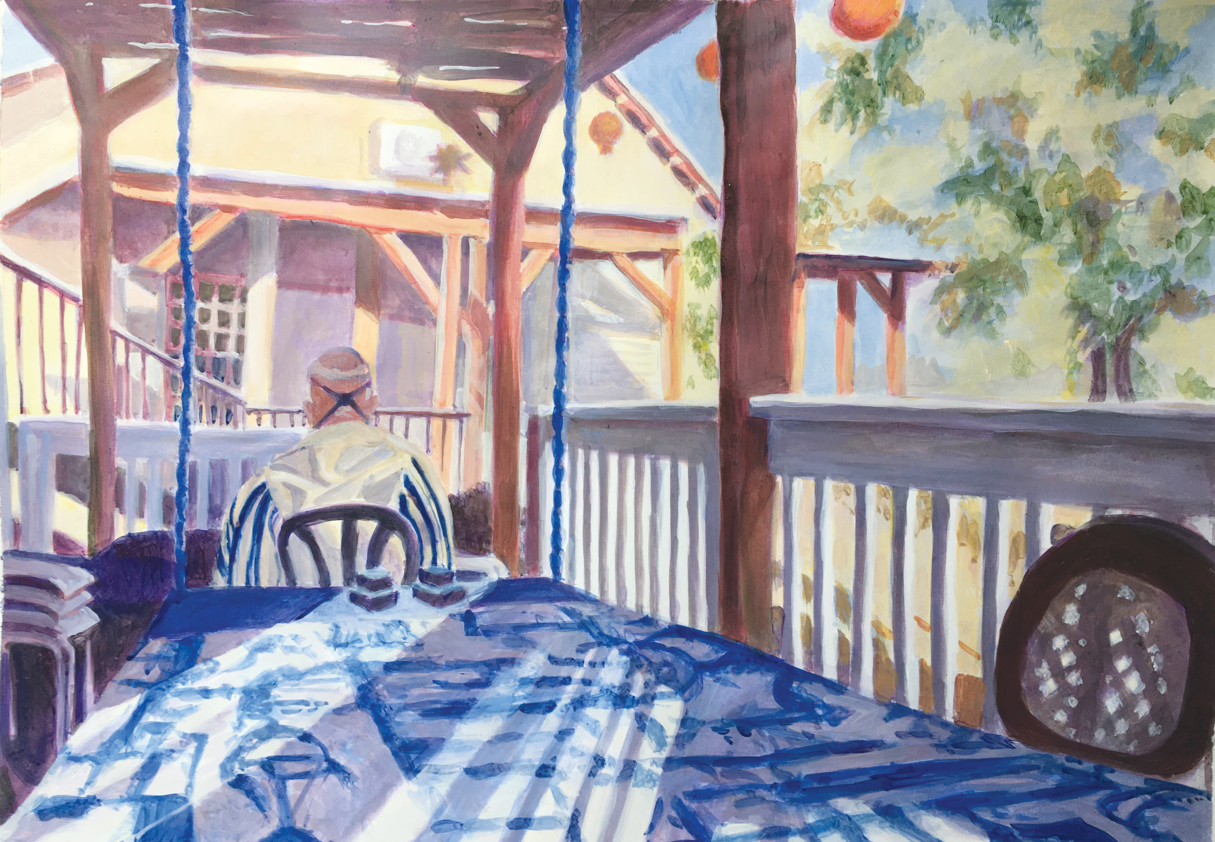 'SUKKOT,' a painting by Cain Hammerman.