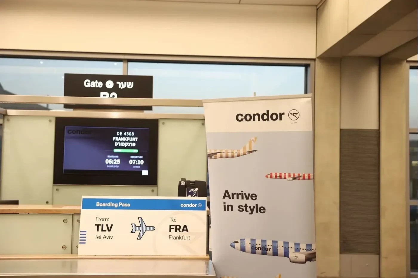 Launch of the inaugural flight from Tel Aviv to Frankfurt, August 1, 2026