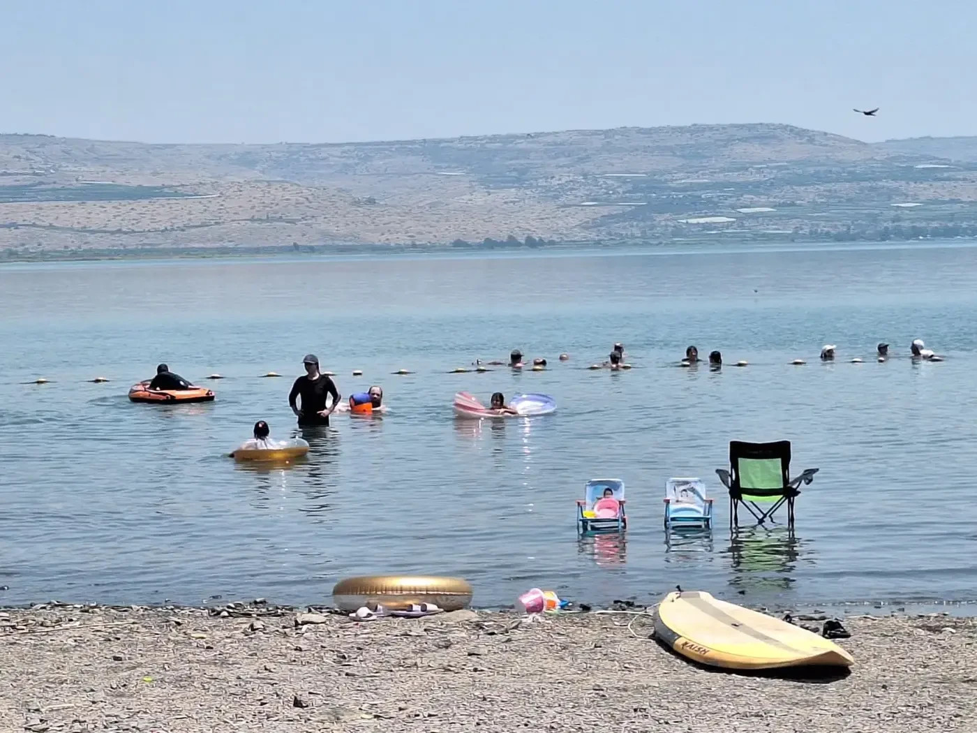 ''We see the recession of the Sea of Galilee every day,'' Amnon Beach on the Sea of Galilee, August 2, 2026