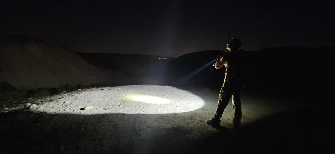 No flashlight needed. A moonlight hike in Havarim Stream