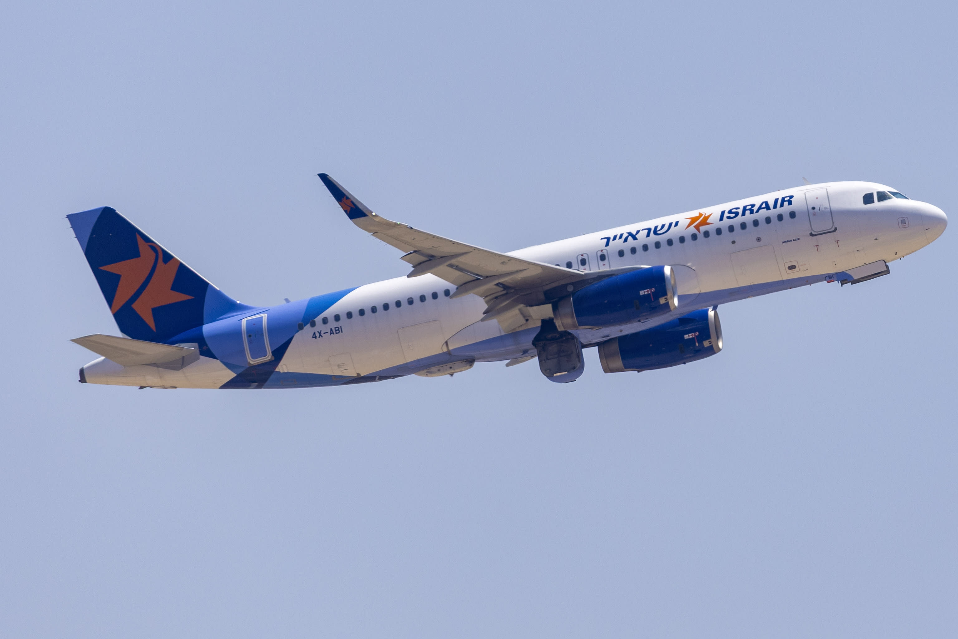 An Israir Airlines plane takes off from Ben-Gurion Airport, outside Tel Aviv, August 4, 2026.