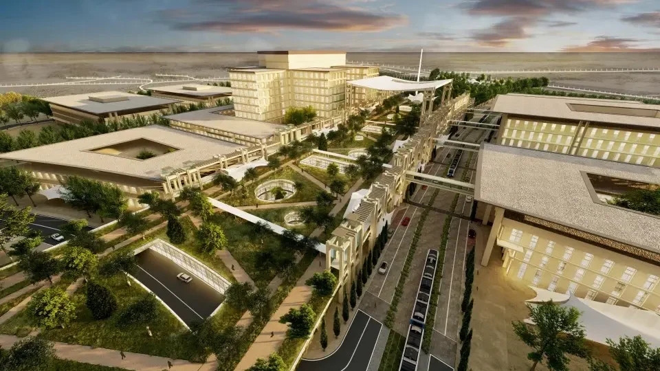 The Shimon Peres Medical Center in the Negev (credit: FARROW