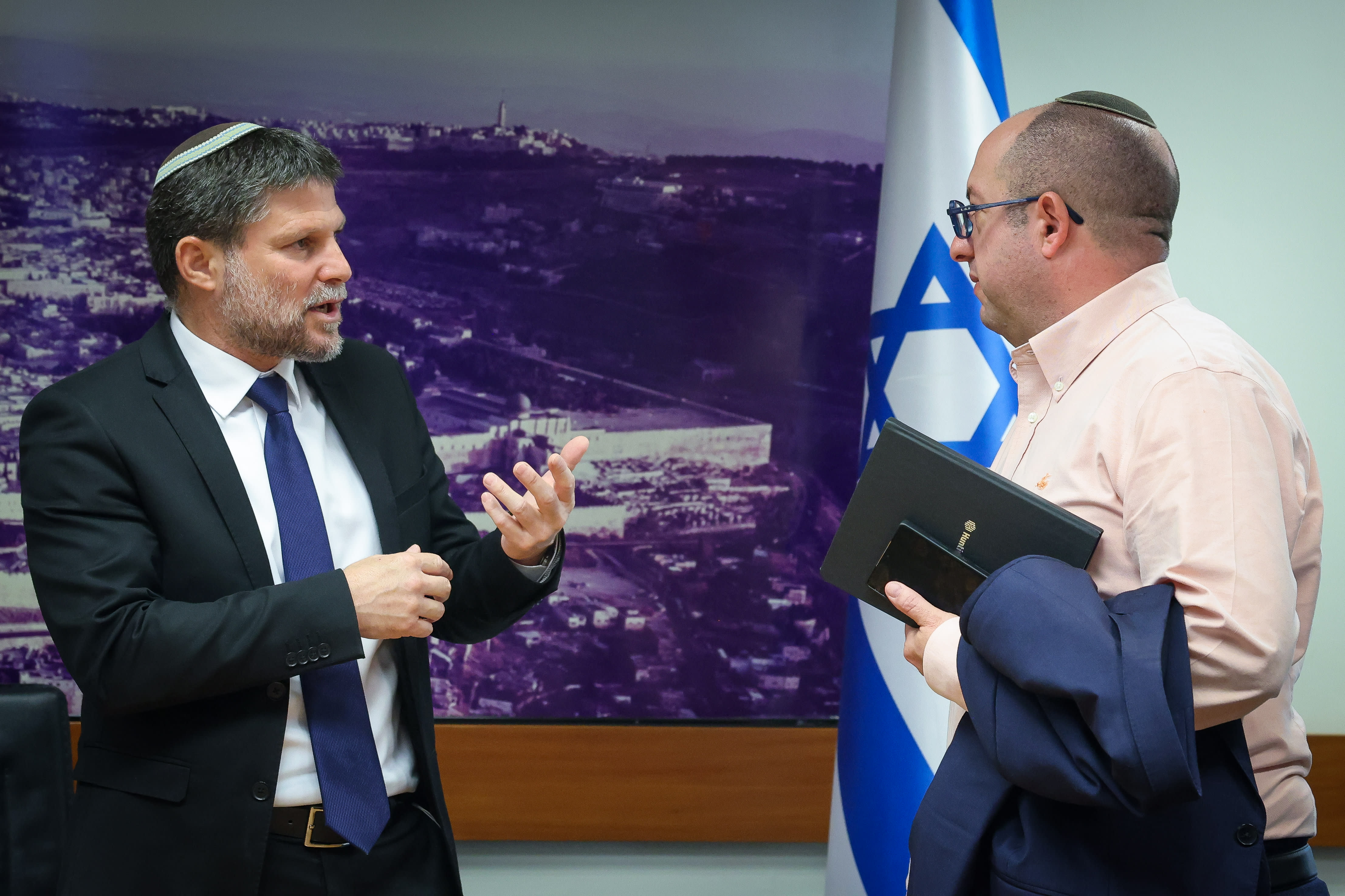 Finance Minister Bezalel Smotrich speaks with 'Jerusalem Post' Editor in Chief Zvika Klein, August 12, 2026.