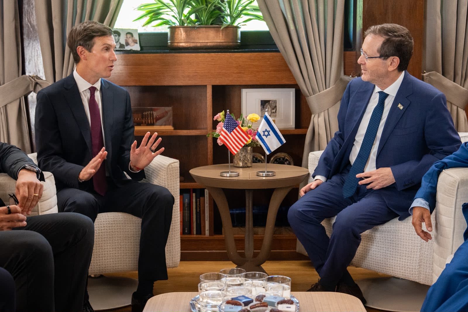 President Isaac Herzog met with US Special Envoy Jared Kushner and Nikolay Mladenov, the Director-General of the US President Trump's Board of Peace, August 17, 2026.
