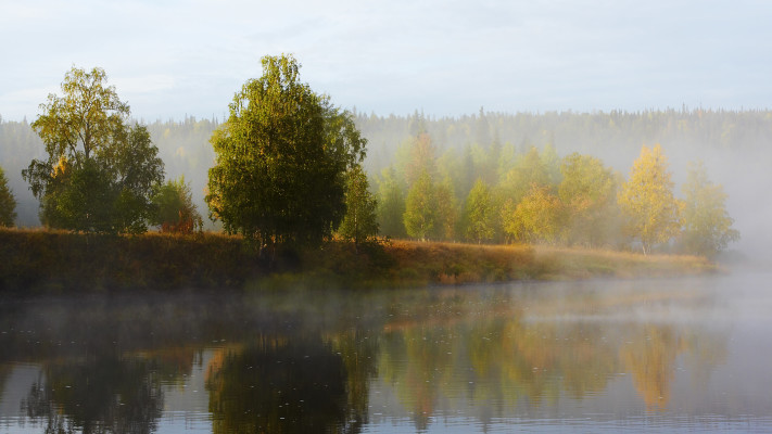 Lapland in autumn.