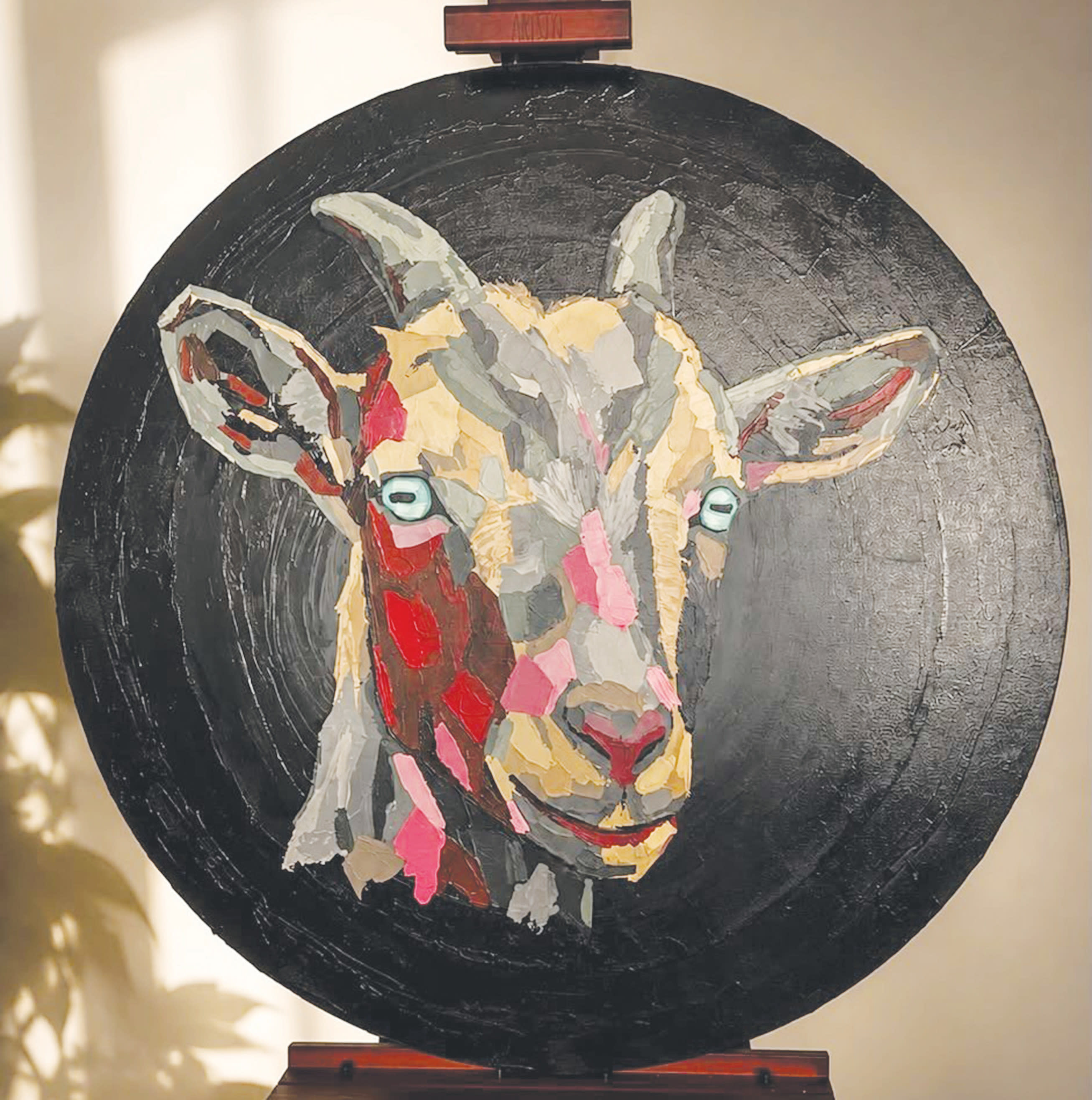 DANIEL OHANA draws on the sturdy goat motif as a symbol of our national revival.