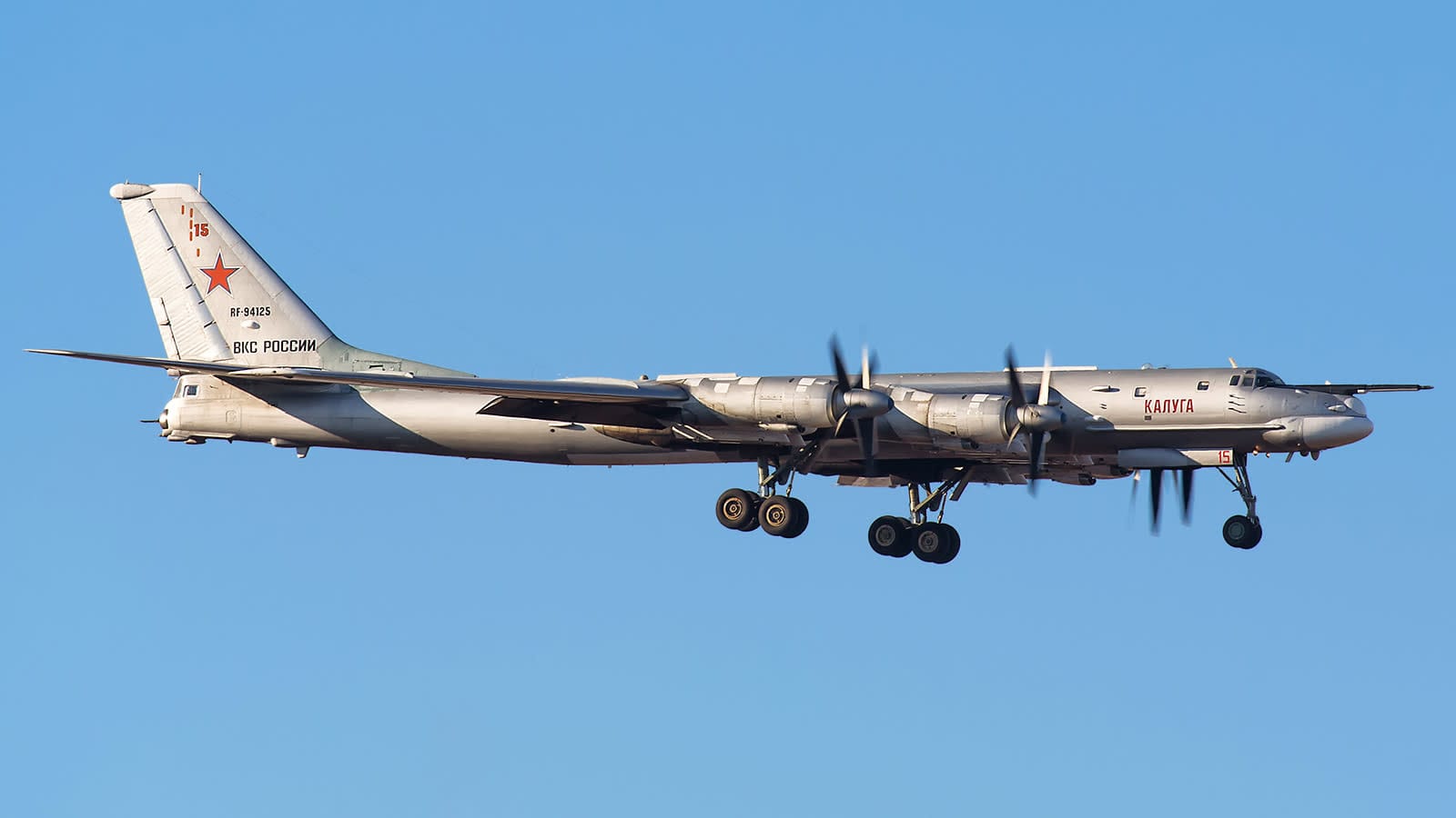 Tupolev Tu-95MSM Kaluga, named after one of the oldest Russian cities; illustrative.