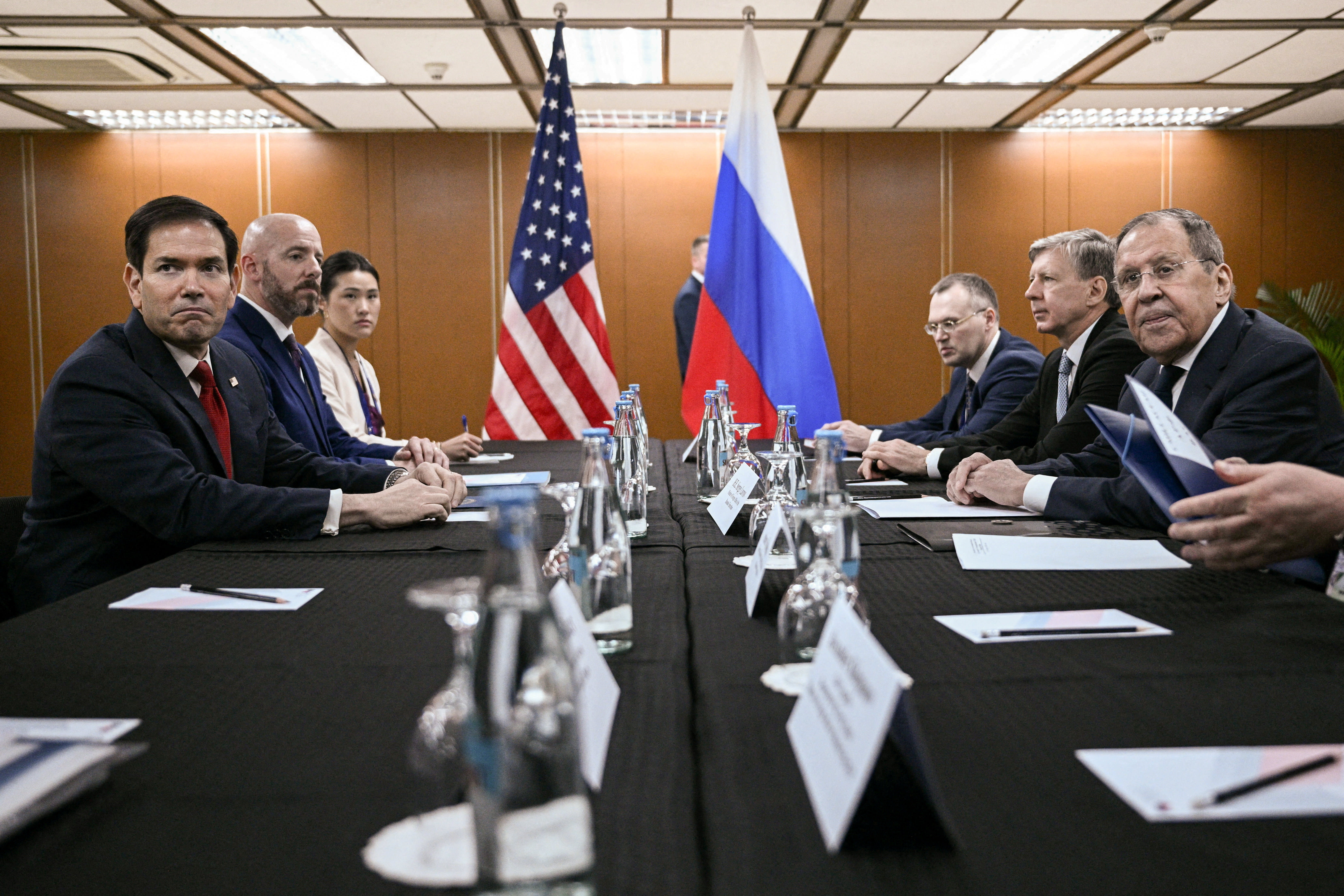 Russia's Foreign Minister Sergey Lavrov attends a meeting with US Secretary of State Marco Rubio on the sidelines of the Association of Southeast Asian Nations (ASEAN) Foreign Ministers Meeting in Pasay, Metro Manila, on July 23, 2026; illustrative.