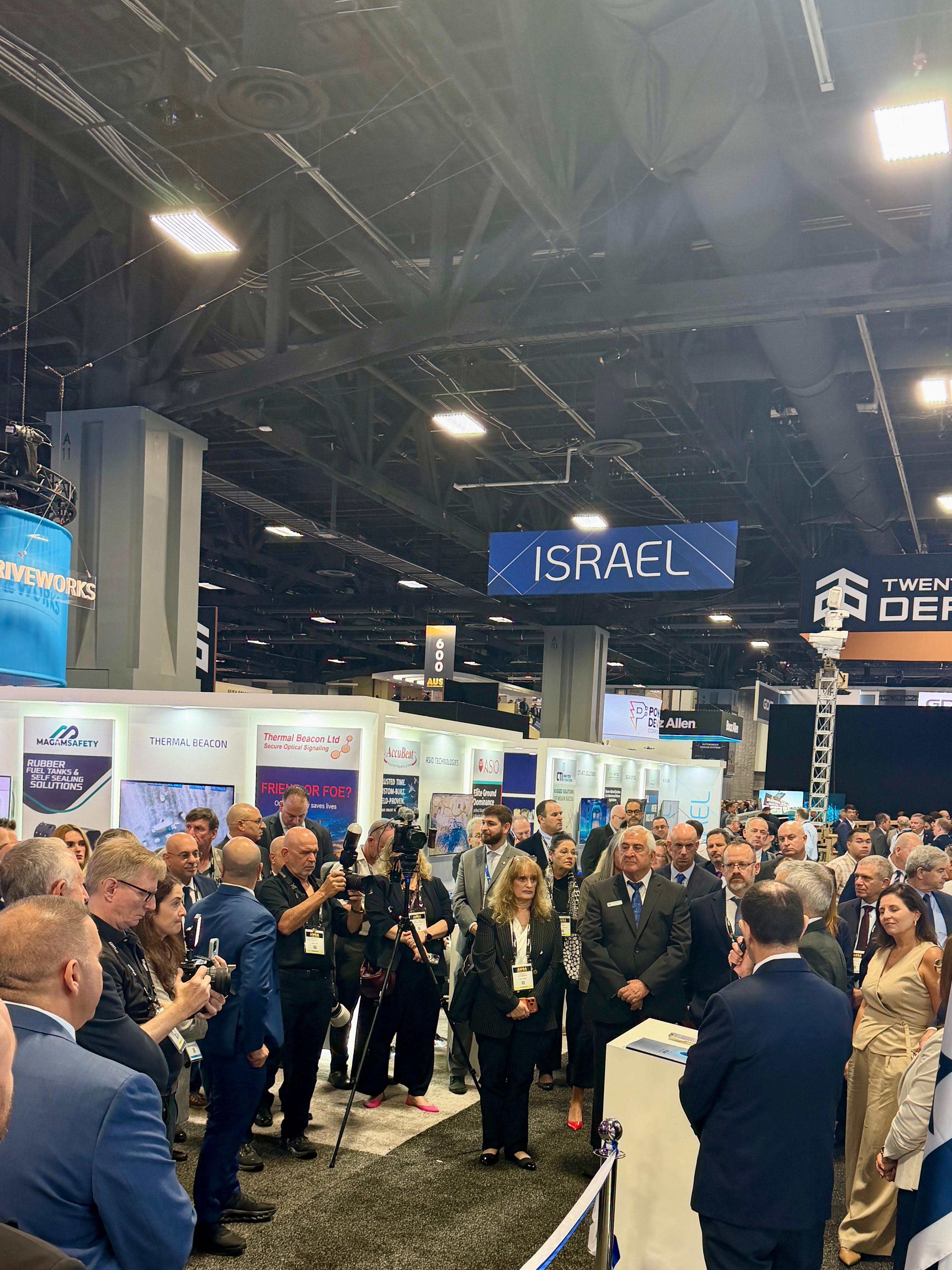 Israel opens its pavilion at the AUSA exhibition in Washington, October 12, 2026.