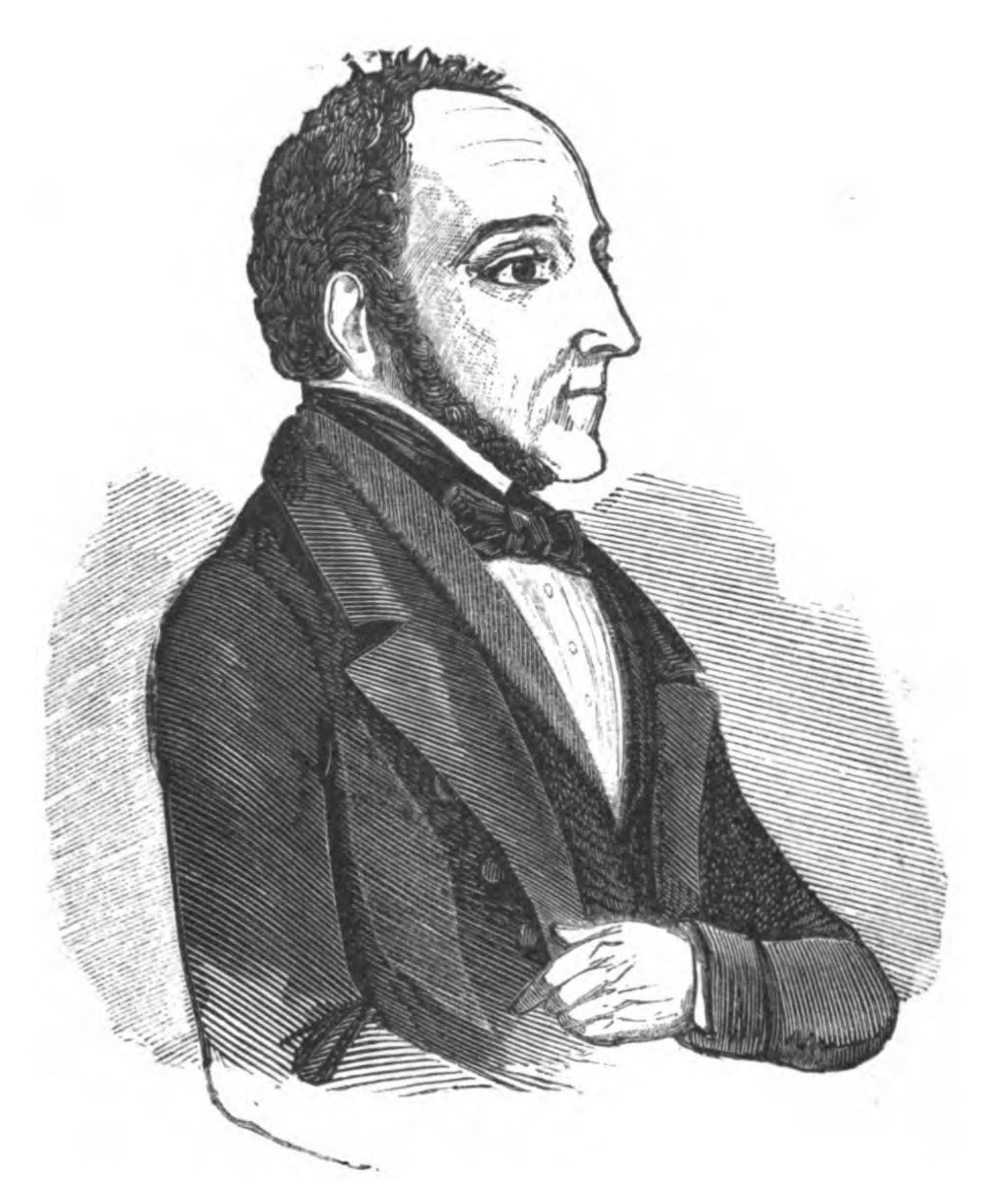 LEWIS GOMPERTZ portrait from ‘Fragments in Defence of Animals’ (1852).