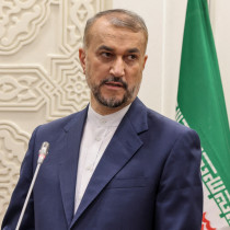 Iran's Foreign Minister Hossein Amir-Abdollahian attends a press conference in Riyadh, Saudi Arabia, August 17, 2023.