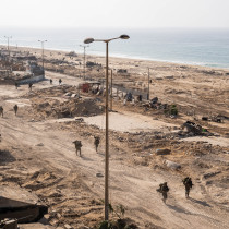 IDF soldiers operating in the Gaza Strip amid the war with Hamas.