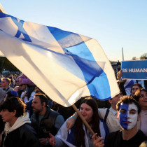  AMERICAN JEWS and their supporters participate in the March for Israel in Washington, DC, earlier this month. 