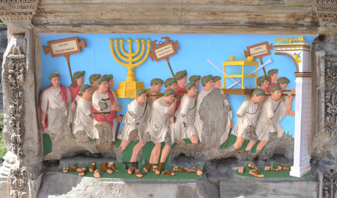 Menorah on Arch of Titus in Roman Forum Was Rich Yellow - The New York Times