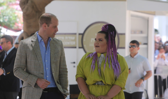 The Duke of Cambridge meets Israel's Eurovision queen - Israel News ...