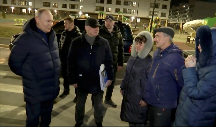 Putin visits Russian-occupied Mariupol after ICC issues arrest warrant ...