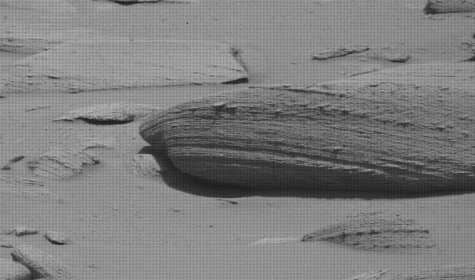 Formação rochosa esquelética de Marte provoca empolgação na Internet