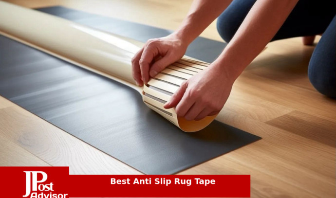 Rug Tape,16 Pcs Dual Sided Washable Removable Rug Stopper Grip Your Area  Rug, Non Slip Adhesive Prevent Curl for Hardwood Floors Grip Carpet Corners