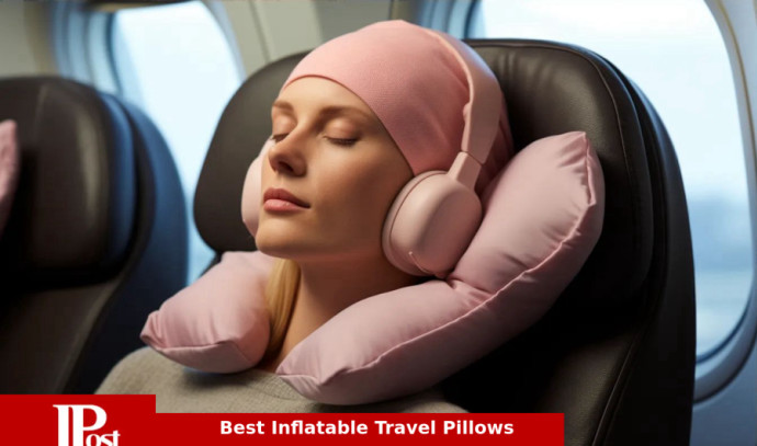 TrekStar Backpacking Inflatable Travel Pillow | Comfortable, Small, &  Ergonomic Design | Supports Head, Neck Pain for Sleeping Aid in Airplane