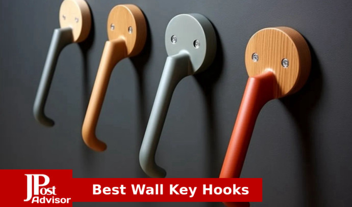 Kawachi Wall Mounted Home Décor 10 Hook Key Hooks Rail Key