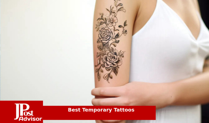 Minimalist Wildflower Temporary Tattoos Botanical Tattoos 