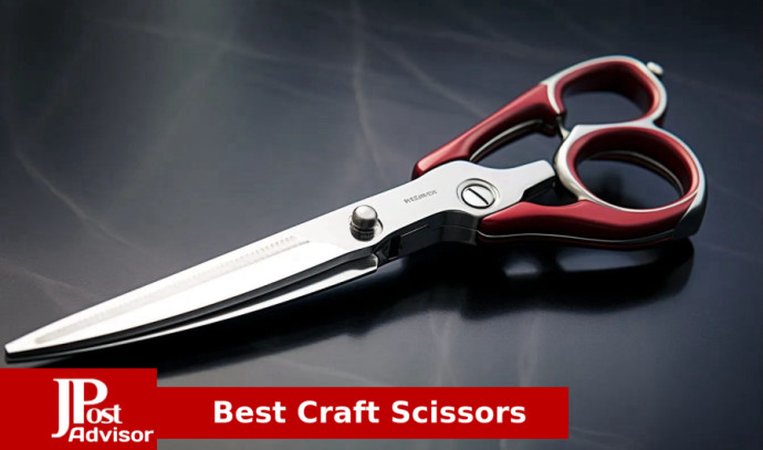 Scissors, iBayam 8 Multipurpose Scissors Bulk 3-Pack, Red, Black