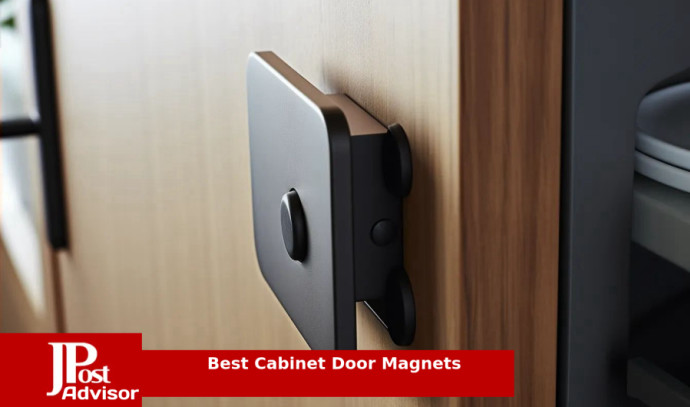 4 Pcs Cabinet Cupboard Door Magnetic White Silver Tone Latch Catch
