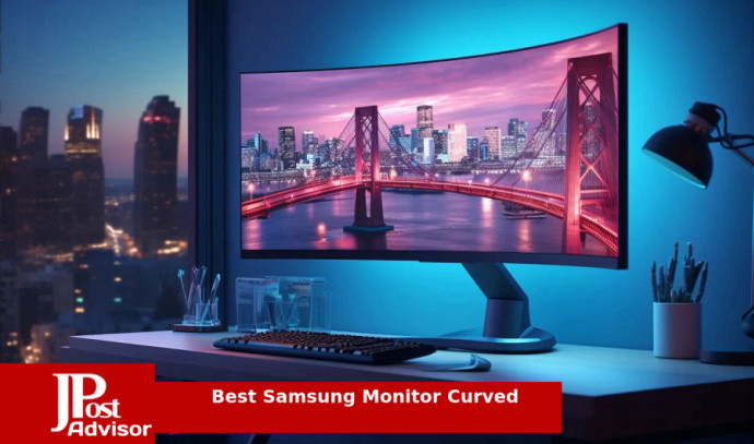 SAMSUNG 32 UR59 Series ViewFinity 4K UHD (3840x2160) Computer Monitor,  Curved, HDMI, Display Port, 3-sided border-less, Eye Saver Mode