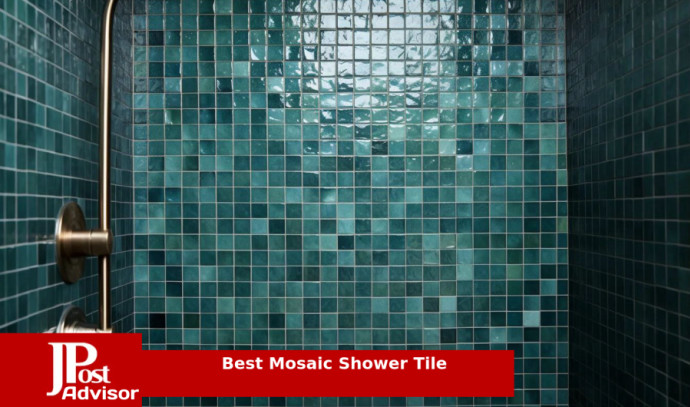 Blujellyfish Metallic Glass Mosaic Tiles Silver Gray 100% Glass Tile Water Resistant for Kitchen Backsplash Bathroom Shower Accent Wall Decor
