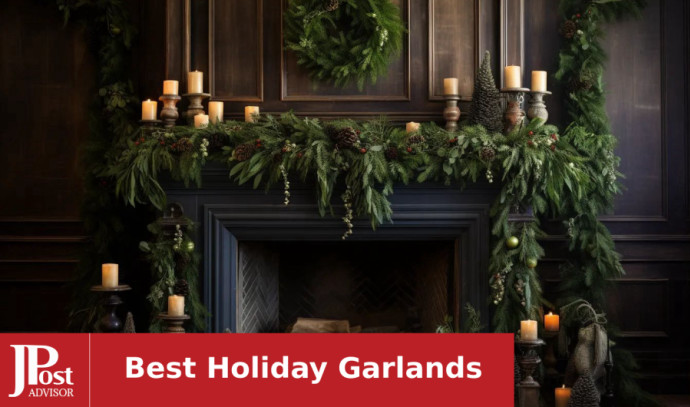 Realistic 6' Artificial Snow Pine Christmas Garland-Holiday Garland-Winter  Wonderland Decorations-Holiday Home Decor-Christmas Mantel Decor