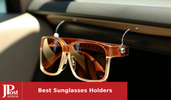  KIWEN Sunglasses Holders for Car Sun Visor, Magnetic
