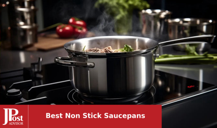 Utopia Kitchen Nonstick Saucepan Set - 1 Quart and 2 Quart - Glass Lid - Use for