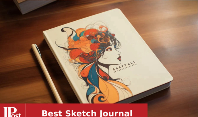 Large Journal for drawing Cover with personalized patch | Artist kit for  sketch drawing