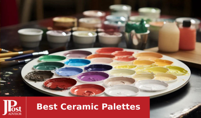 Ceramic Watercolor Palette, 18-well / 20-well / Ceramic Palette