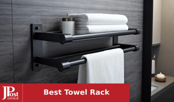 Bathroom Towel Storage, New Upgrade 3 Bar Wall Towel Rack for Rolled  Towels, Towel Racks for Bathroom Wall Can Holds Up to 6 Bath Towels, Black