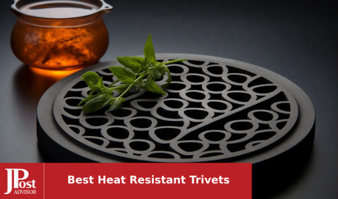 4pcs Silicone Trivet Mat Heat Resistant Pot Holder Hot Pads-Dark Grey+Black