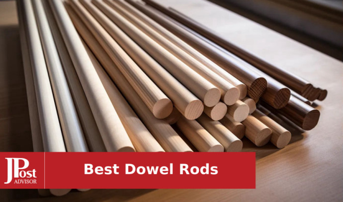 Wood Square Dowel Rods 3/4 inch x 36 Pack of 10 Wooden Craft